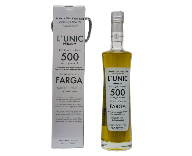 L´UNIC 500 years old extra virgin olive oil
